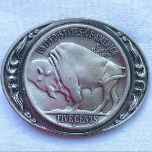 Vintage Buffalo Nickel Belt Buckle